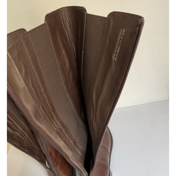 Tory Burch Brown Leather Riding Boots • Women’s 8.5 • Equestrian Style - Picture 9 of 12